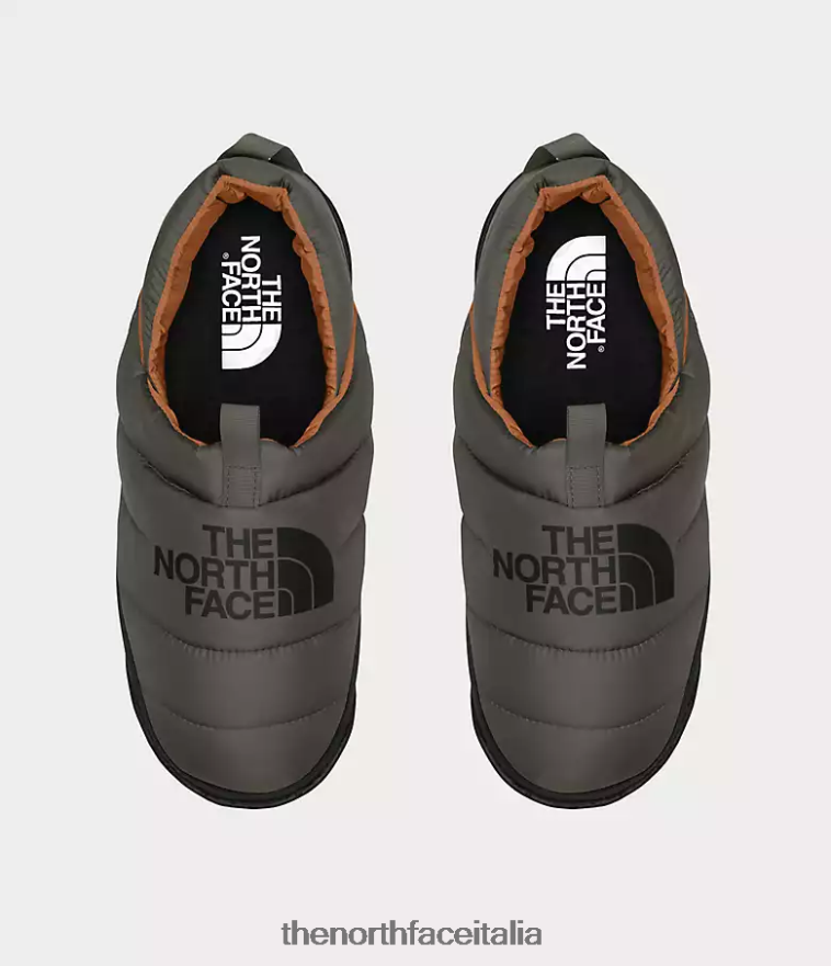 The North Face calzature 460N8D556 nuovo verde tortora/tnf nero uomini muli nuptse