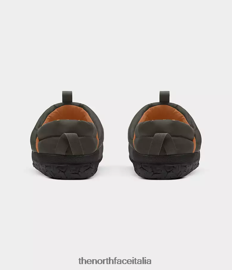 The North Face calzature 460N8D556 nuovo verde tortora/tnf nero uomini muli nuptse