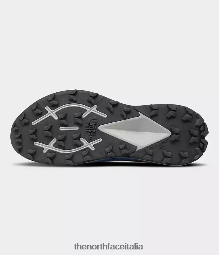 The North Face calzature 460N8D421 blu ottico/grigio asfalto uomini scarpe vectiv enduris 3