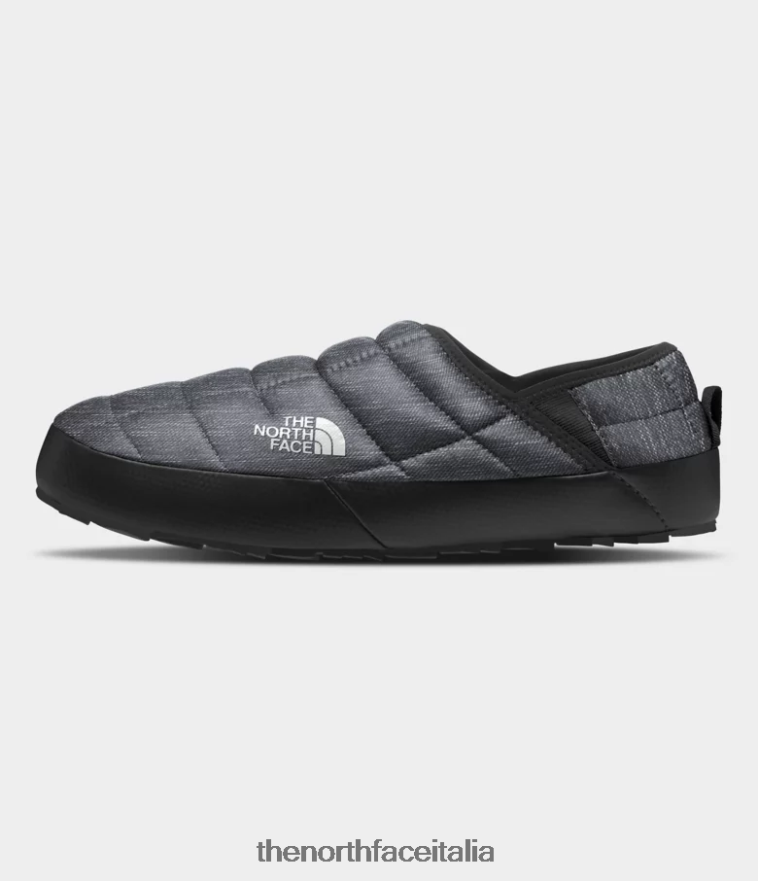 The North Face calzature 460N8D1128 stampa fantasma grigio erica/tnf nero uomini Ciabatte da trazione Thermoball v