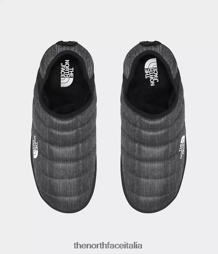 The North Face calzature 460N8D1128 stampa fantasma grigio erica/tnf nero uomini Ciabatte da trazione Thermoball v