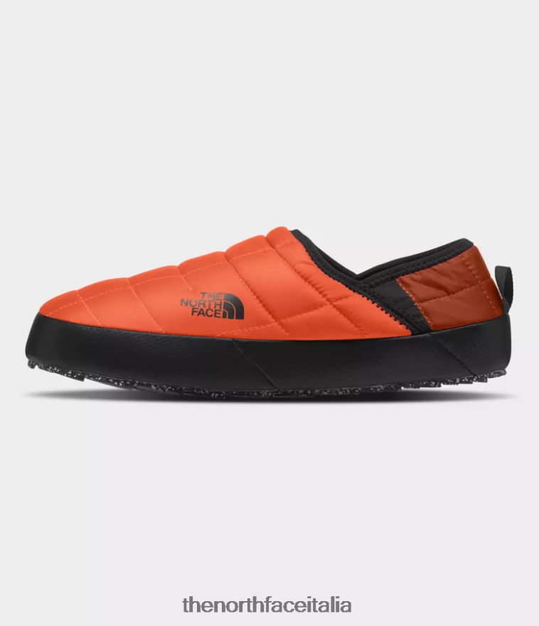 The North Face calzature 460N8D1137 retrò arancione/tnf nero uomini Ciabatte da trazione Thermoball v