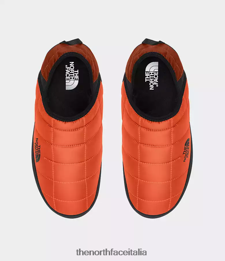 The North Face calzature 460N8D1137 retrò arancione/tnf nero uomini Ciabatte da trazione Thermoball v