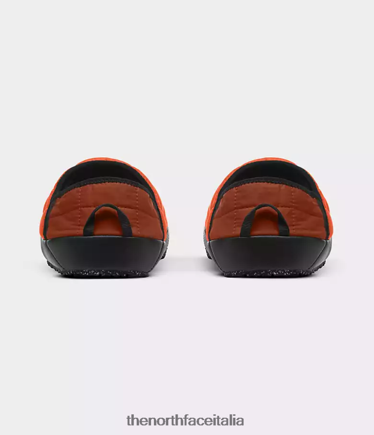 The North Face calzature 460N8D1137 retrò arancione/tnf nero uomini Ciabatte da trazione Thermoball v