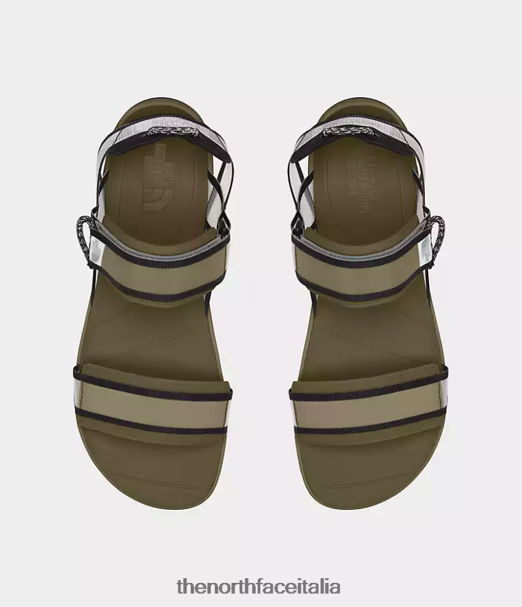 The North Face calzature 460N8D131 oliva militare/tnf nero uomini sandali sportivi skeena