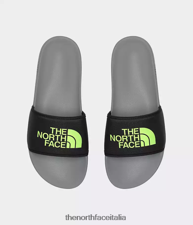 The North Face calzature 460N8D33 grigio fusione/giallo led uomini diapositive del campo base iii