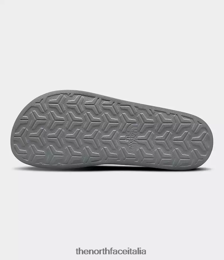 The North Face calzature 460N8D33 grigio fusione/giallo led uomini diapositive del campo base iii