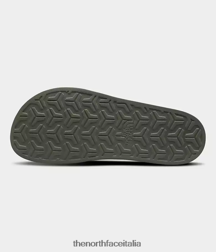 The North Face calzature 460N8D34 stampa mimetica puntinata oliva militare/tnf nero uomini diapositive del campo base iii