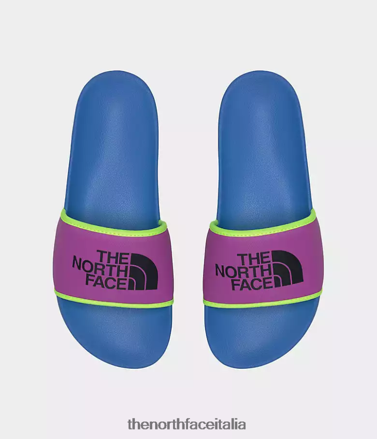 The North Face calzature 460N8D36 blu super sonico/tnf nero uomini diapositive del campo base iii