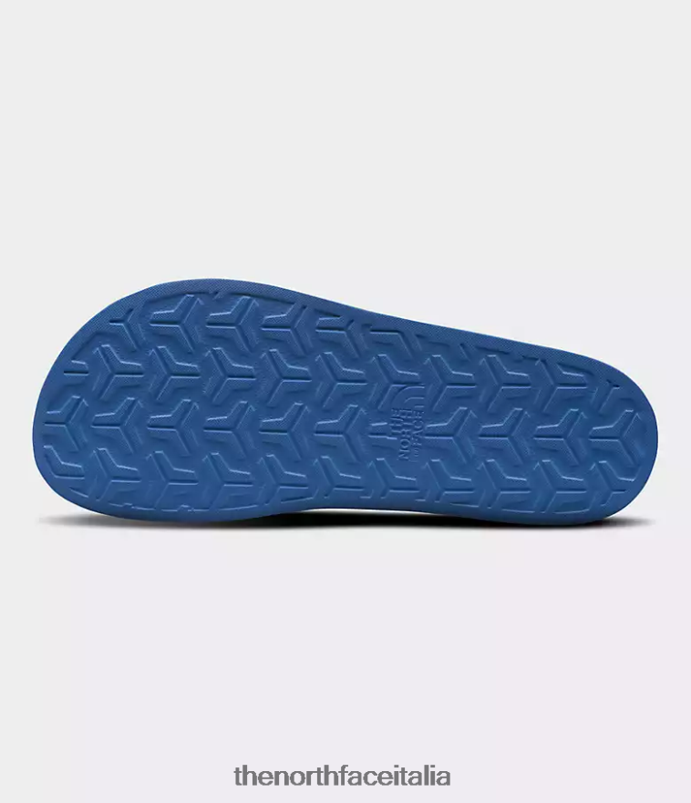 The North Face calzature 460N8D36 blu super sonico/tnf nero uomini diapositive del campo base iii