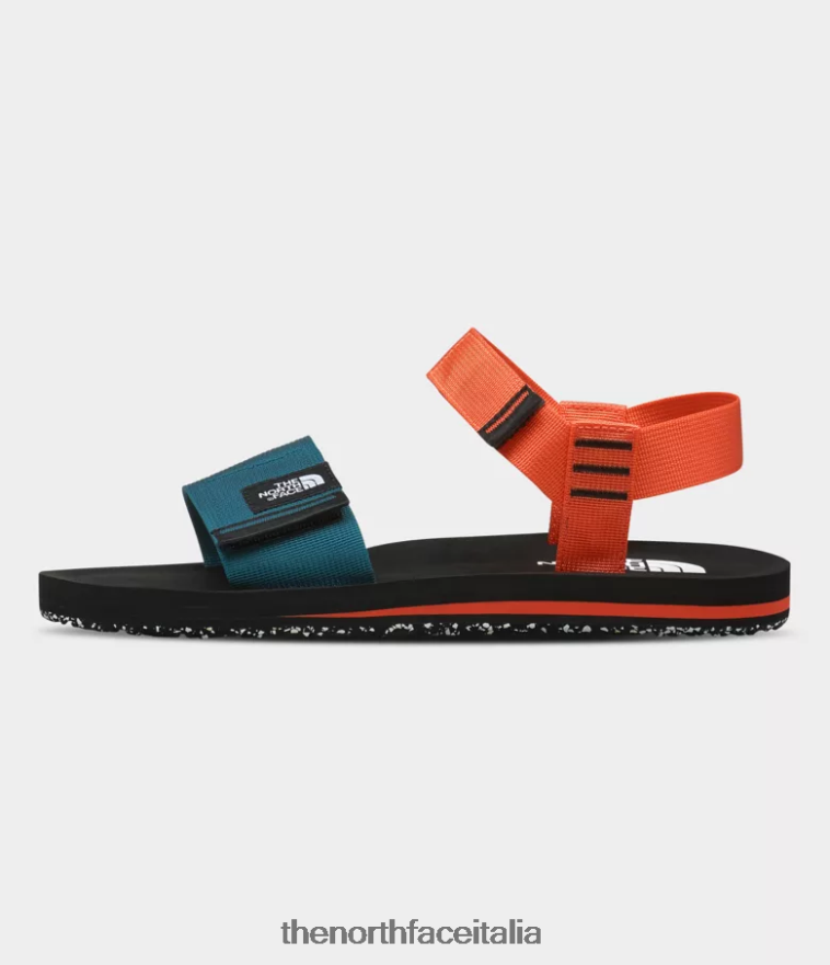 The North Face calzature 460N8D713 tnf nero/arancione retrò uomini sandali skeena