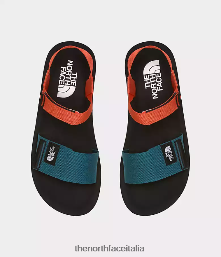 The North Face calzature 460N8D713 tnf nero/arancione retrò uomini sandali skeena