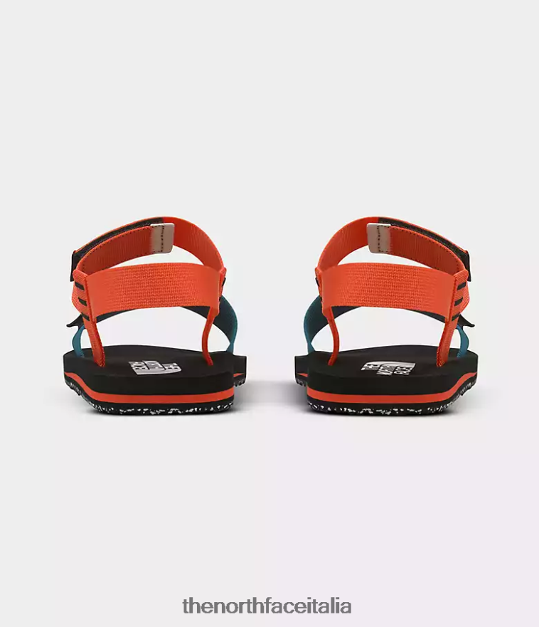 The North Face calzature 460N8D713 tnf nero/arancione retrò uomini sandali skeena