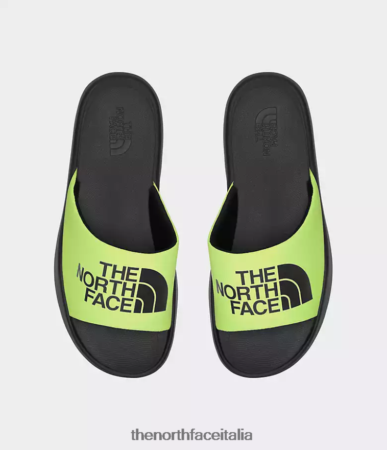 The North Face calzature 460N8D963 led giallo/tnf nero uomini diapositive del triarcato