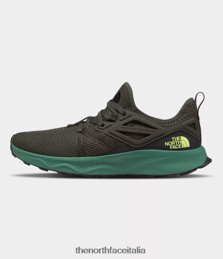 The North Face calzature 460N8D1079 nuovo verde tortora/verde erba intenso uomini scarpe da bue