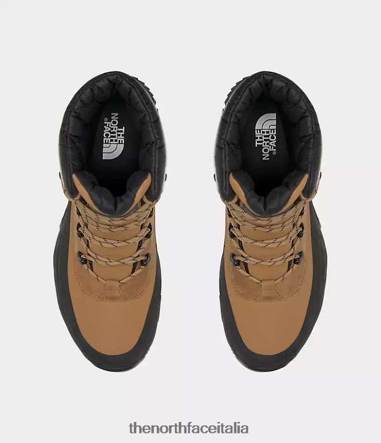 The North Face calzature 460N8D1166 marrone utilitario/tnf nero uomini stivali thermoball lifty ii