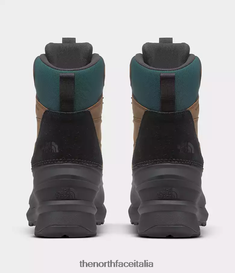 The North Face calzature 460N8D1267 marrone tostato/tnf nero uomini Stivali impermeabili Childat V400