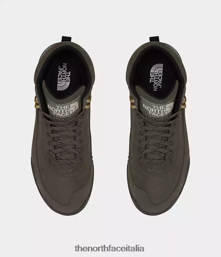 The North Face calzature 460N8D39 marrone caffè/tnf nero uomini stivali impermeabili in pelle back-to-berkeley iii