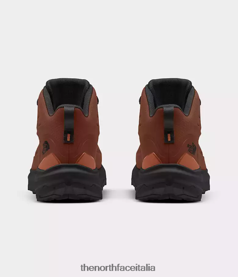 The North Face calzature 460N8D610 brandy marrone/tnf nero uomini stivali vectiv exploris 2 mid futurelight in pelle