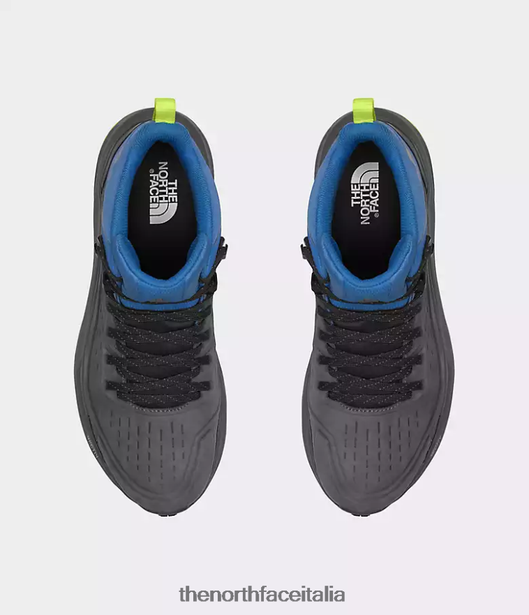 The North Face calzature 460N8D611 Grigio vanadis/blu super sonico uomini stivali vectiv exploris 2 mid futurelight in pelle