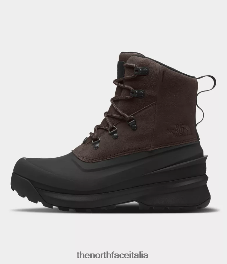 The North Face calzature 460N8D612 marrone caffè/tnf nero uomini stivali impermeabili in pizzo Childat V