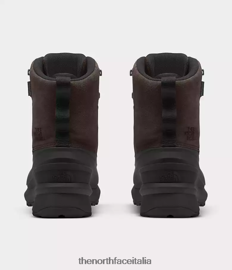 The North Face calzature 460N8D612 marrone caffè/tnf nero uomini stivali impermeabili in pizzo Childat V