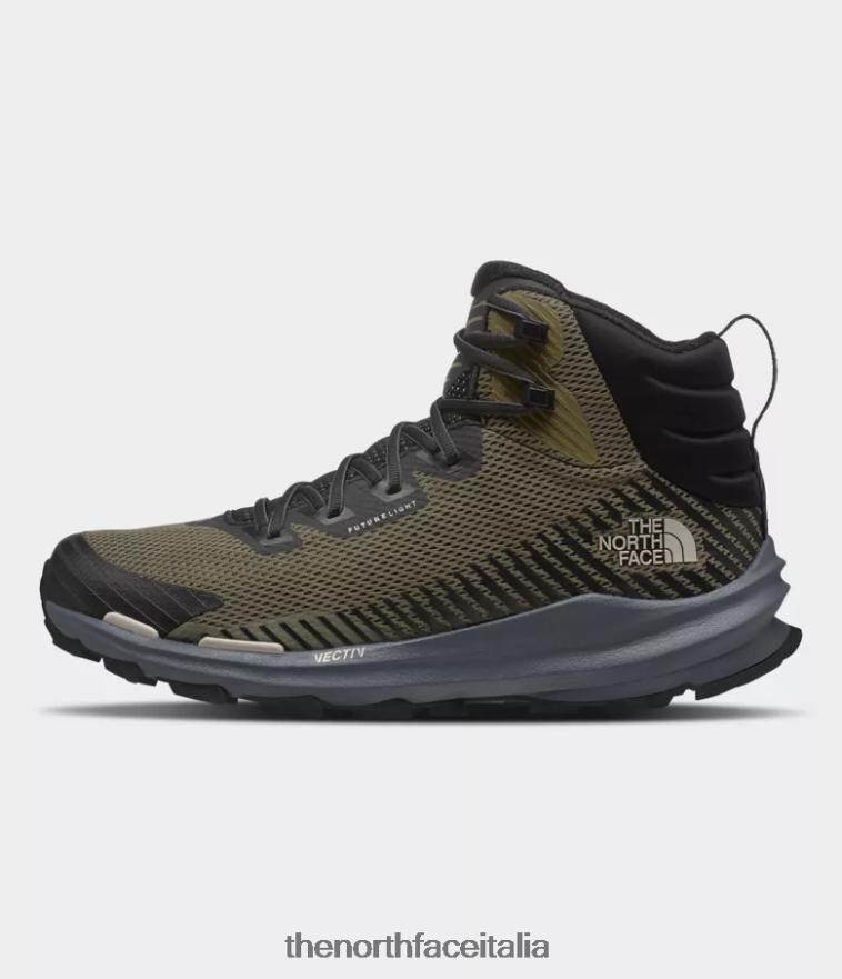 The North Face calzature 460N8D715 oliva militare/tnf nero uomini stivali vectiv fastpack mid futurelight