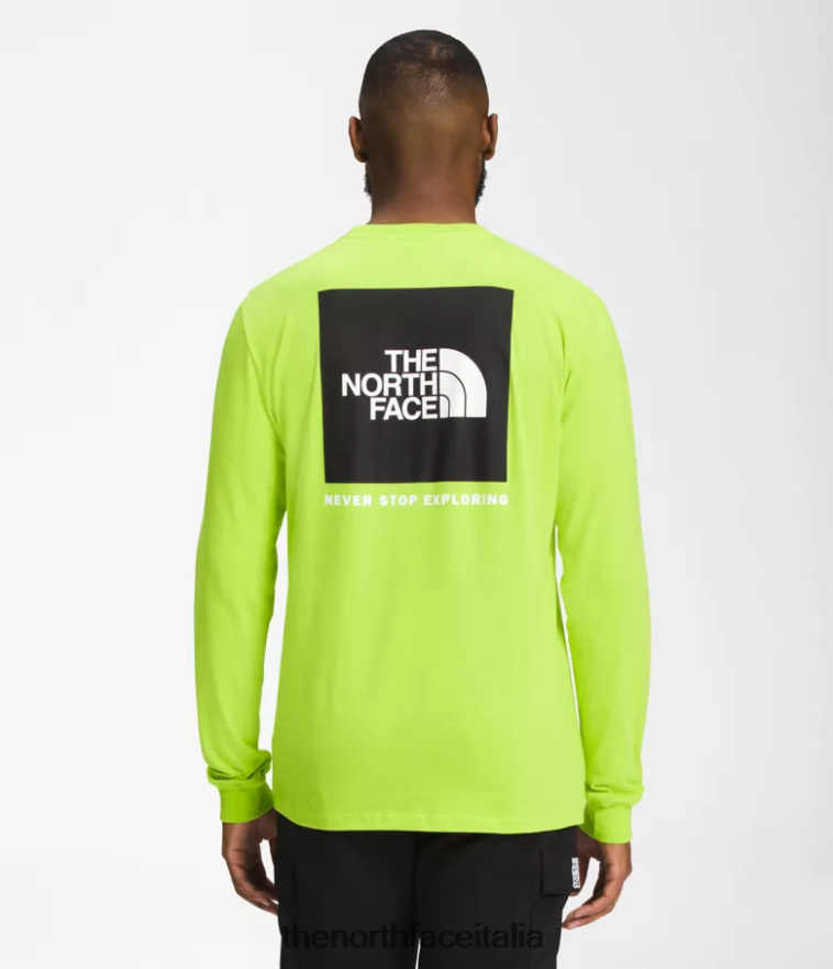 The North Face vestiario 460N8D1213 led giallo/tnf nero uomini maglietta a maniche lunghe