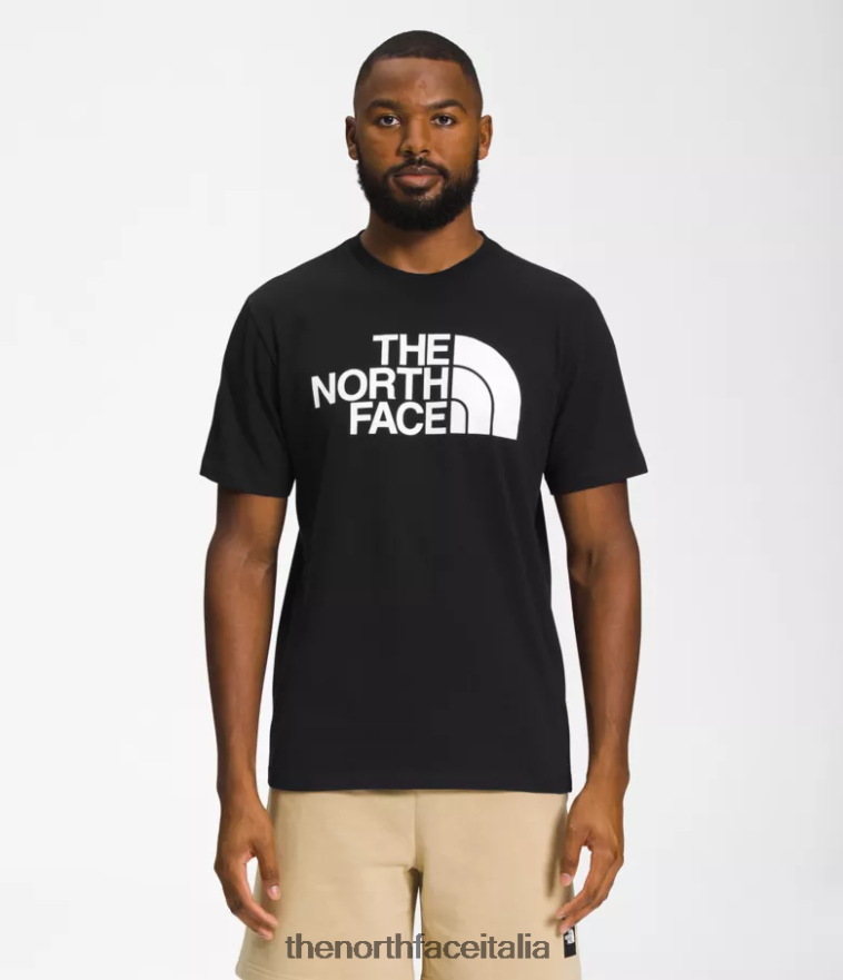 The North Face vestiario 460N8D1305 tnf nero/tnf bianco uomini T-shirt a mezza cupola a maniche corte
