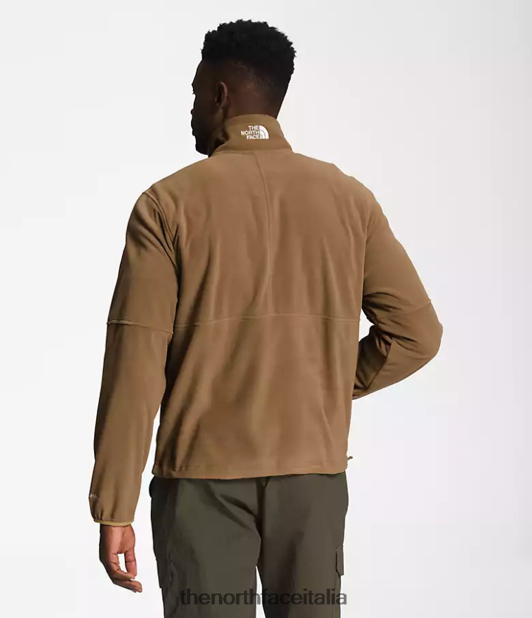 The North Face vestiario 460N8D300 marrone pratico uomini tnf polartec 100 -zip