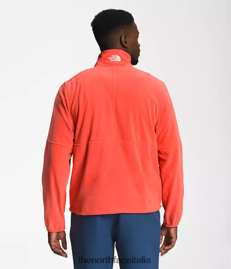 The North Face vestiario 460N8D303 arancione retrò uomini tnf polartec 100 -zip