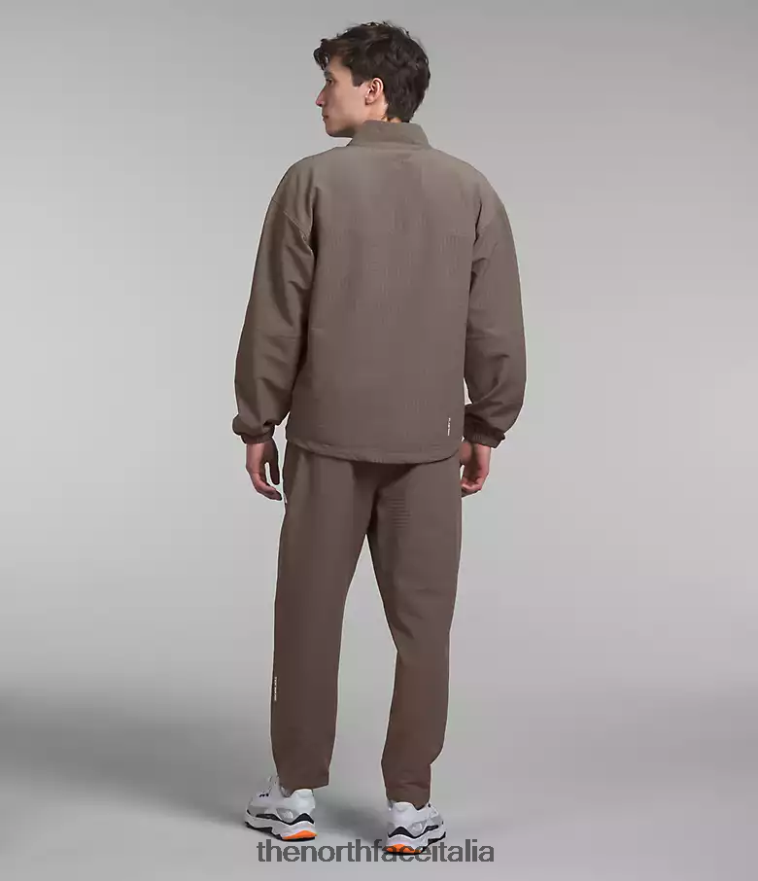 The North Face vestiario 460N8D414 marrone falco uomini griglia tekware -zip