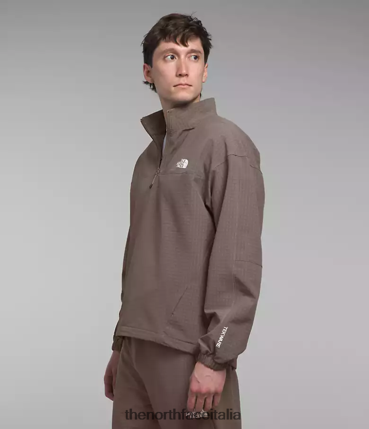 The North Face vestiario 460N8D414 marrone falco uomini griglia tekware -zip