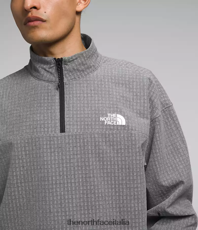 The North Face vestiario 460N8D416 tnf grigio erica medio uomini griglia tekware -zip