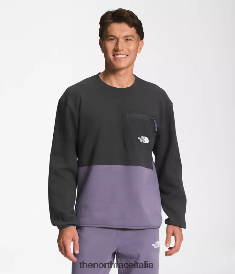The North Face vestiario 460N8D604 ardesia lunare uomini tnf equipaggio tecnico