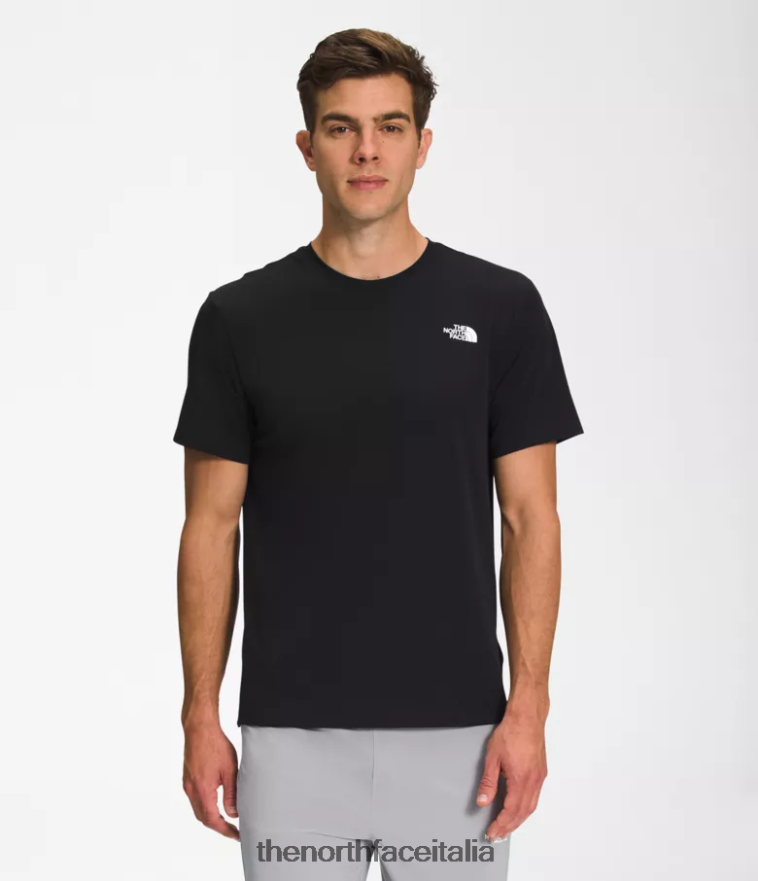 The North Face vestiario 460N8D1255 grazie nero uomini vagare a maniche corte