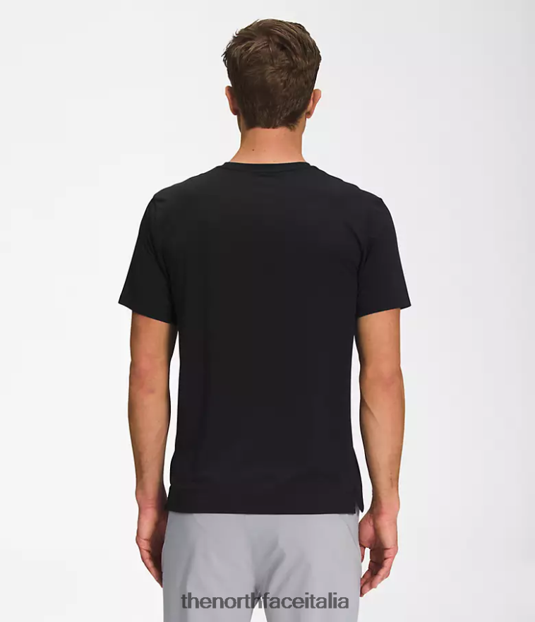 The North Face vestiario 460N8D1255 grazie nero uomini vagare a maniche corte