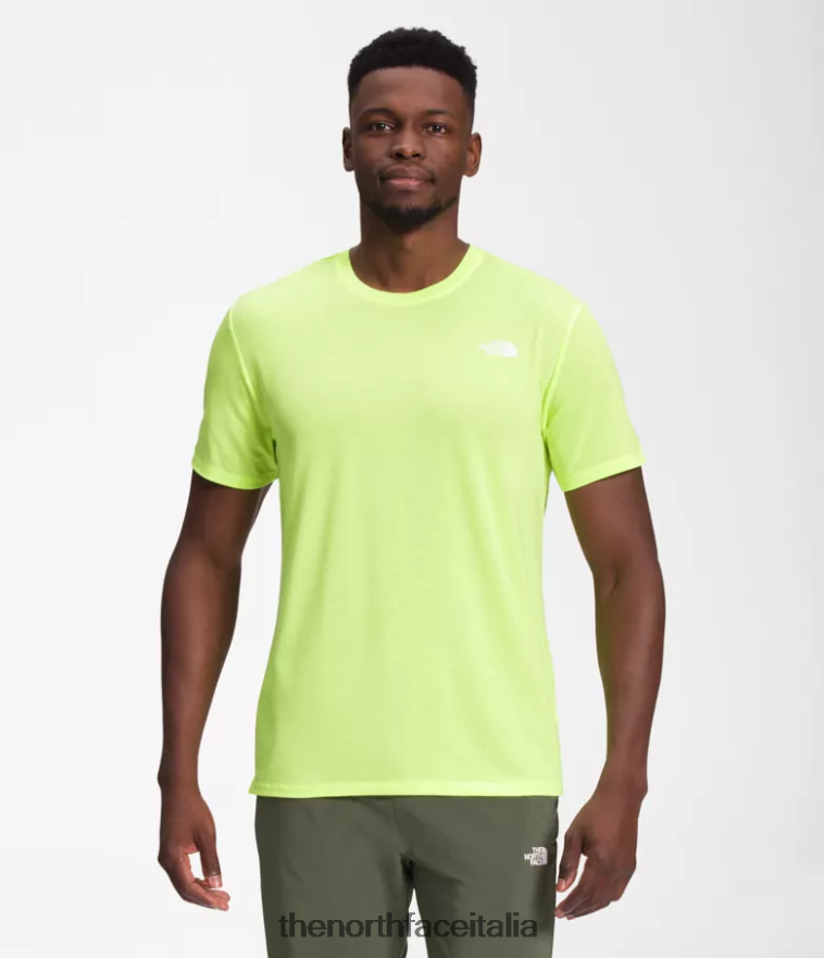 The North Face vestiario 460N8D1258 led giallo uomini vagare a maniche corte