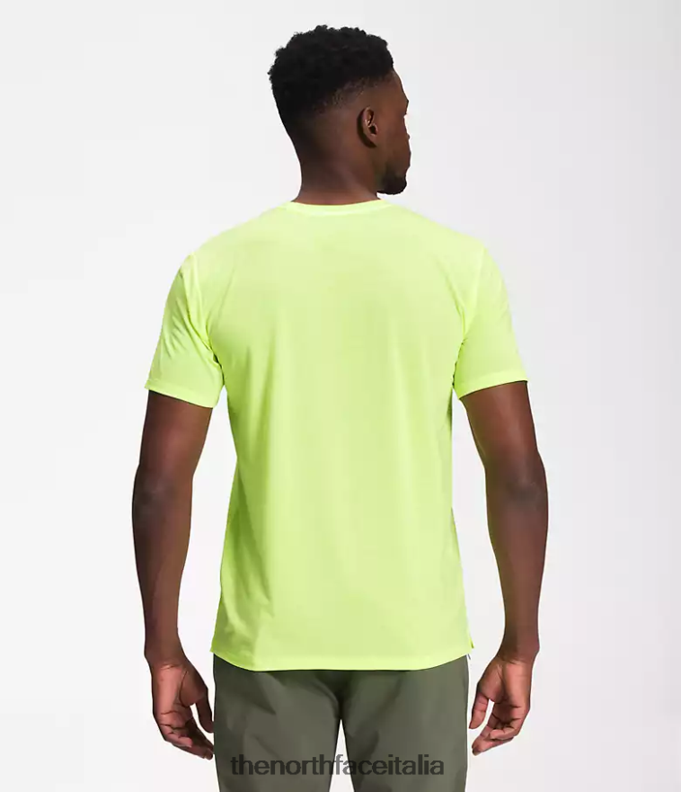 The North Face vestiario 460N8D1258 led giallo uomini vagare a maniche corte