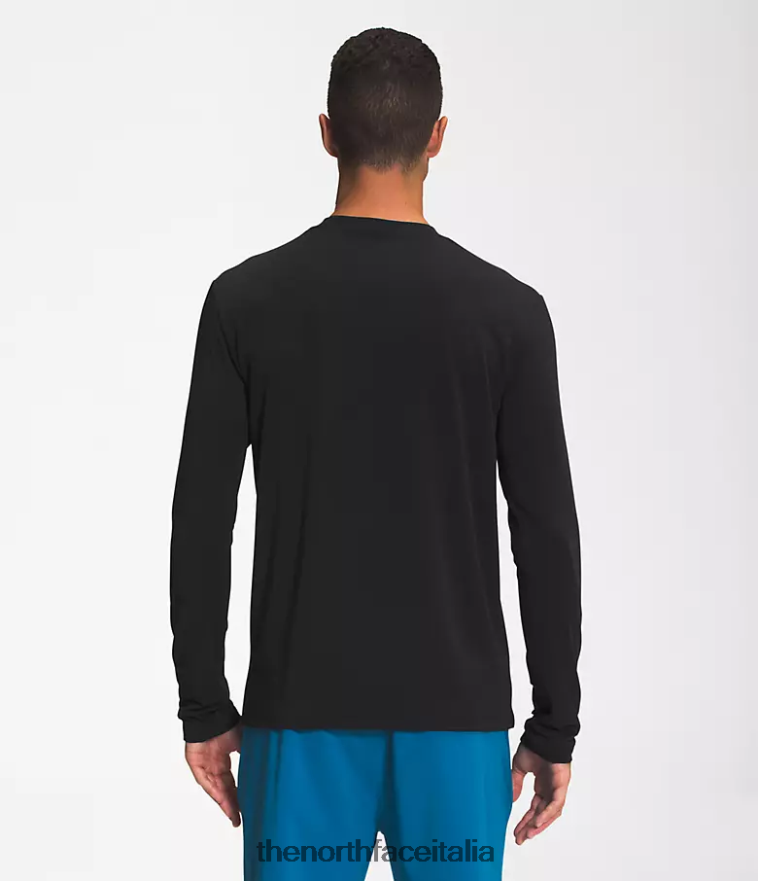 The North Face vestiario 460N8D19 grazie nero uomini vagare a maniche lunghe