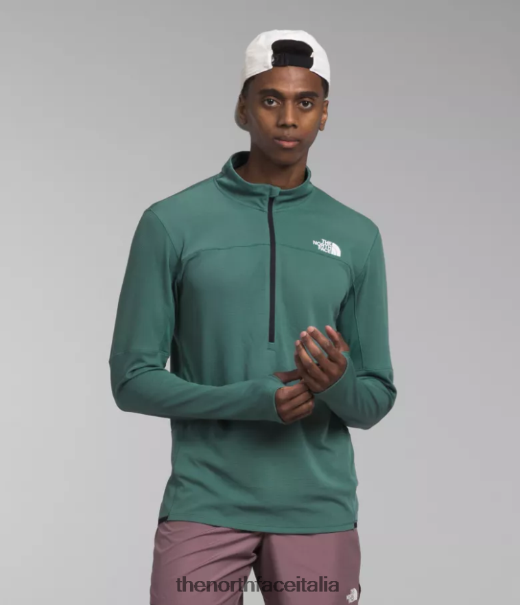 The North Face vestiario 460N8D486 salvia oscura uomini sunbur -zip