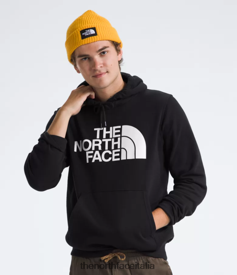 The North Face vestiario 460N8D105 tnf nero/tnf bianco uomini Felpa con cappuccio a mezza cupola