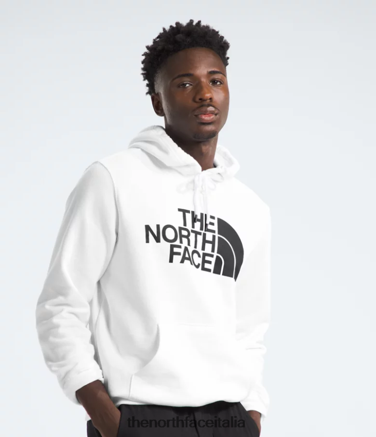 The North Face vestiario 460N8D106 tnf bianco/tnf nero uomini Felpa con cappuccio a mezza cupola