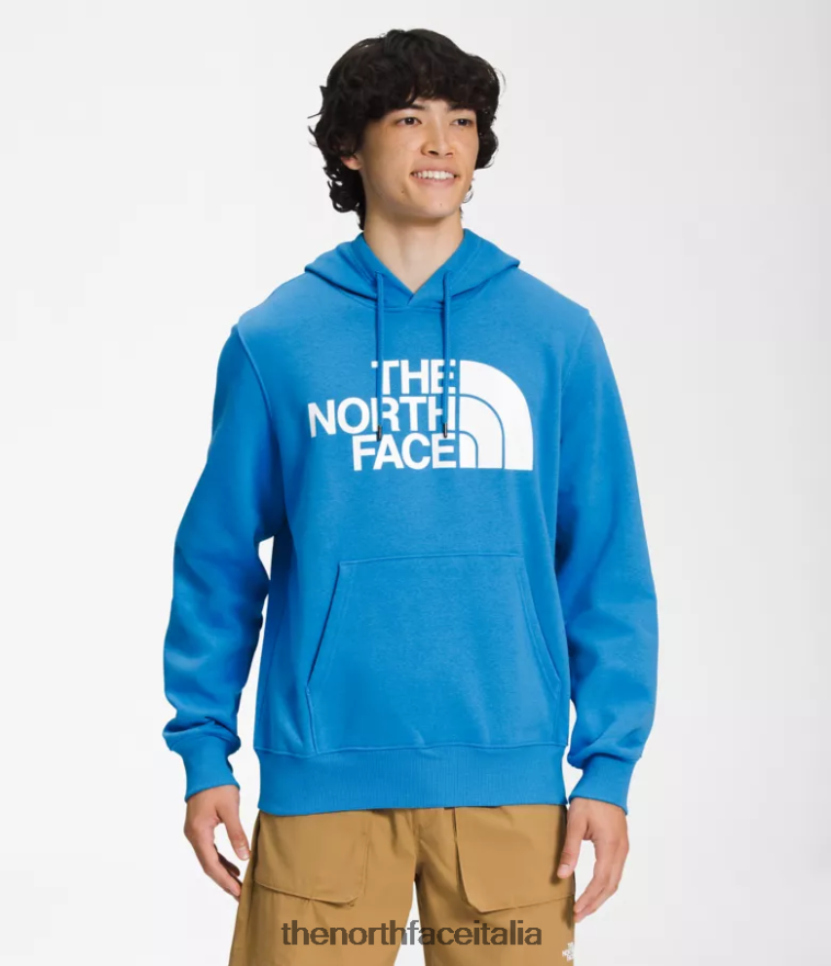 The North Face vestiario 460N8D107 blu super sonico/bianco tnf uomini Felpa con cappuccio a mezza cupola