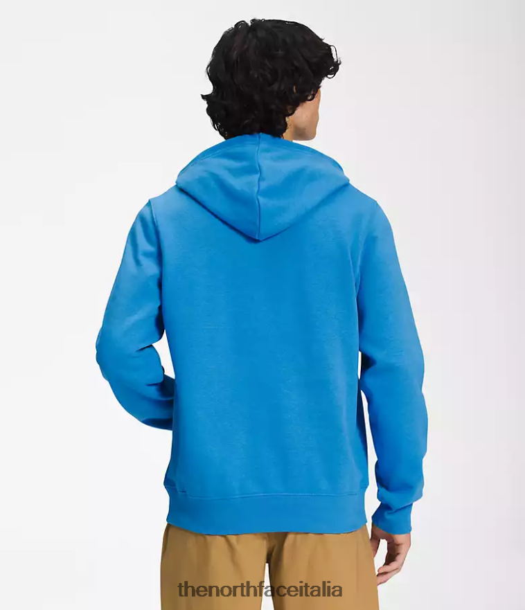 The North Face vestiario 460N8D107 blu super sonico/bianco tnf uomini Felpa con cappuccio a mezza cupola