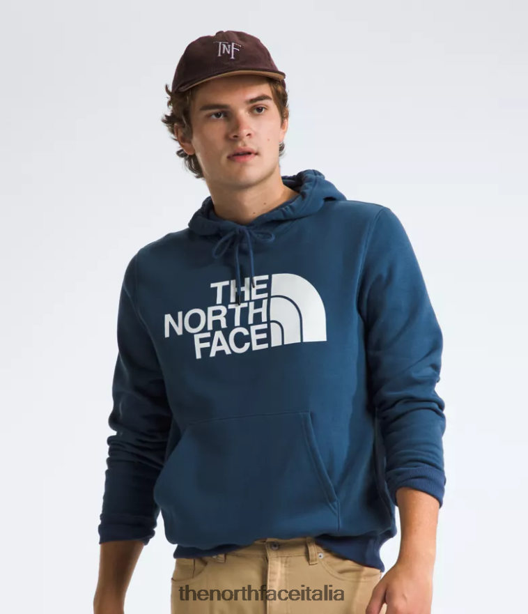 The North Face vestiario 460N8D111 blu ombroso uomini Felpa con cappuccio a mezza cupola