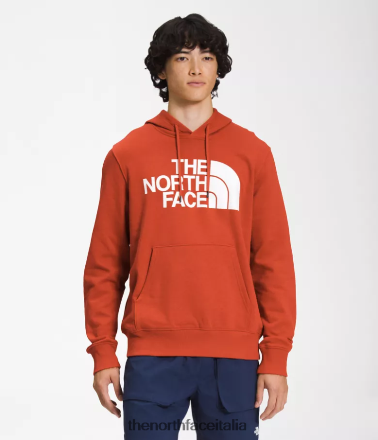 The North Face vestiario 460N8D112 bronzo arrugginito uomini Felpa con cappuccio a mezza cupola