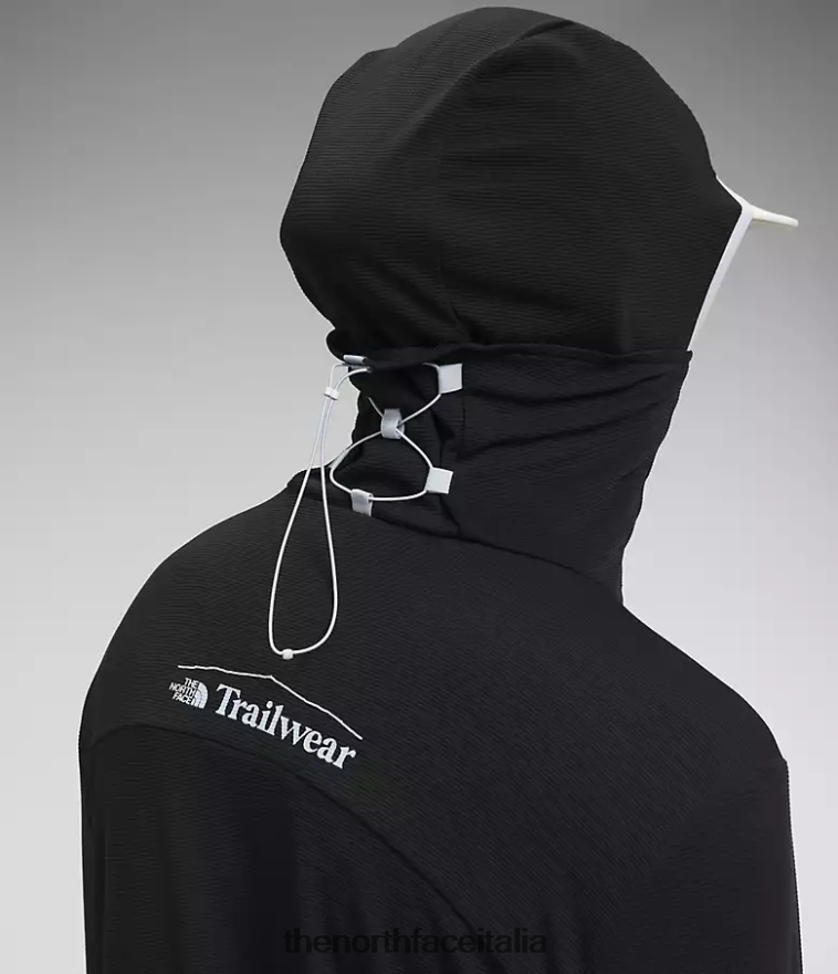 The North Face vestiario 460N8D549 grazie nero uomini Felpa con cappuccio Cerro Alto da trailwear