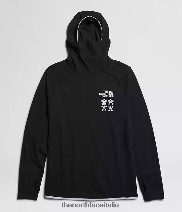 The North Face vestiario 460N8D549 grazie nero uomini Felpa con cappuccio Cerro Alto da trailwear