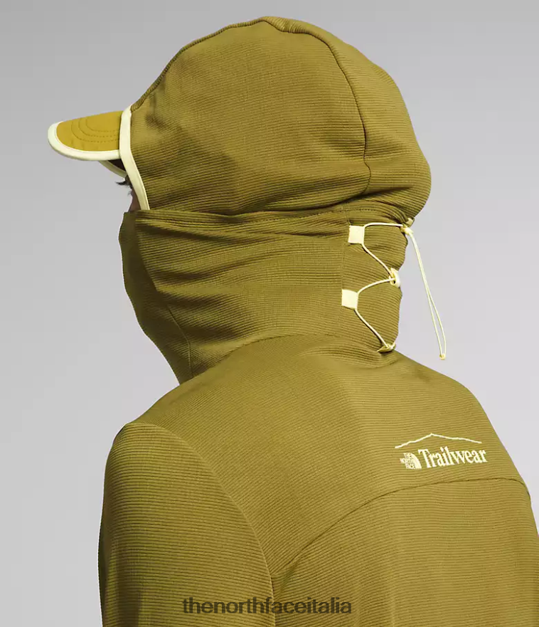 The North Face vestiario 460N8D550 muschio di zolfo uomini Felpa con cappuccio Cerro Alto da trailwear